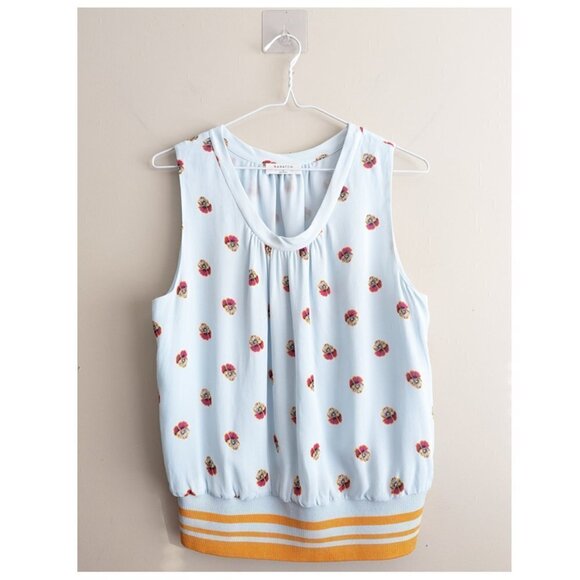 Babaton printed banded sleeveless blouse - Picture 4 of 8